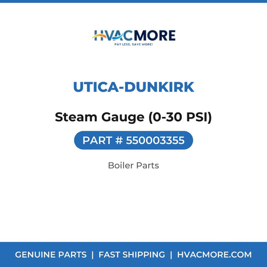 Utica-Dunkirk Steam Gauge (0-30 PSI) 550003355