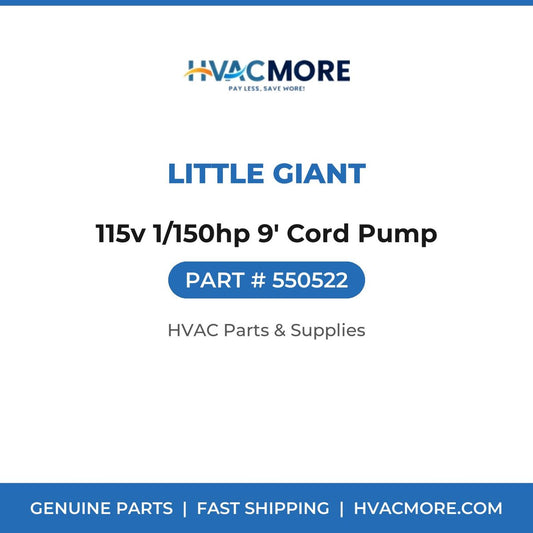 Little Giant 115v 1/150hp 9' Cord Pump 550522