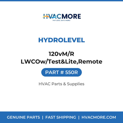 Hydrolevel 120vM/R LWCOw/Test&Lite,Remote 550R