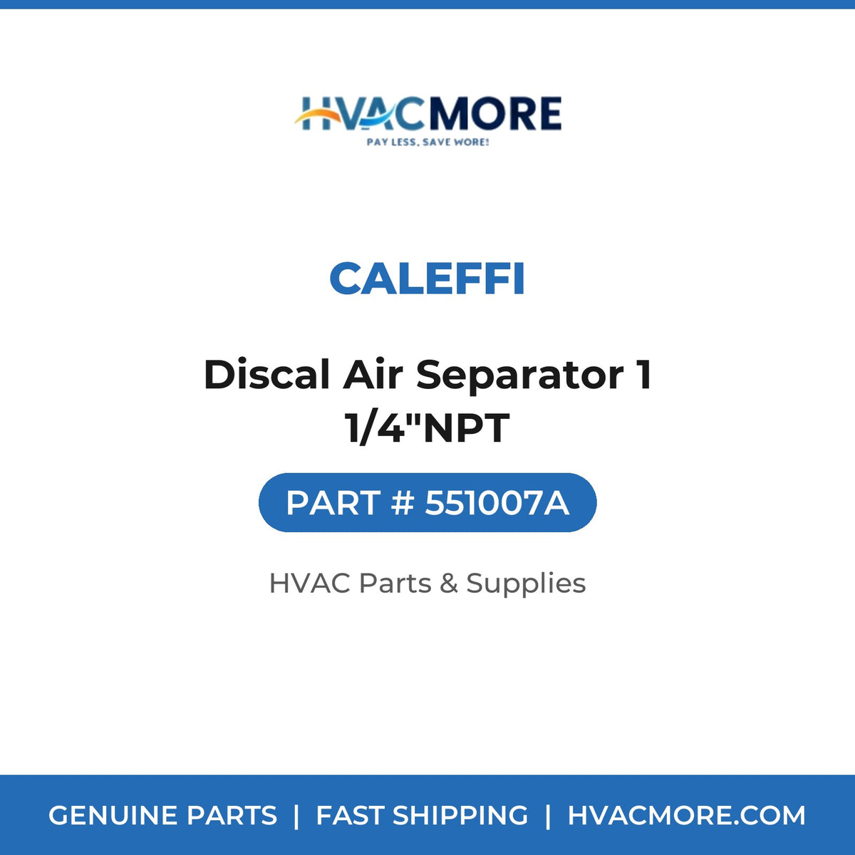 Caleffi Discal Air Separator 1 1/4"NPT 551007A