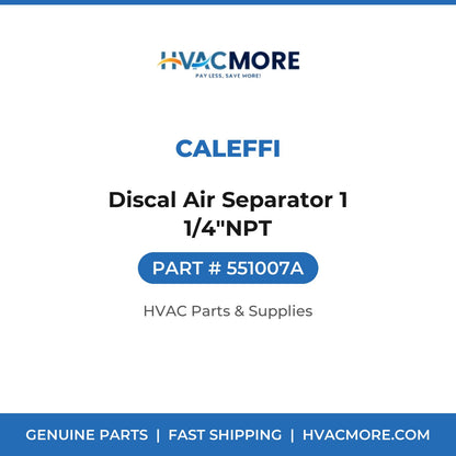 Caleffi Discal Air Separator 1 1/4"NPT 551007A
