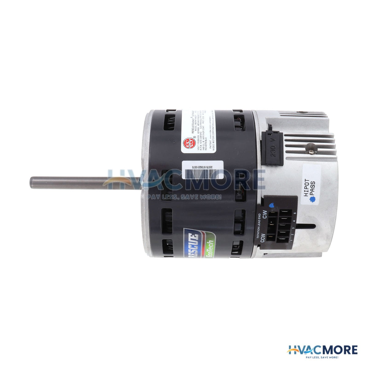 US Motors 5.6" OAO BPM Rescue EcoTech Direct Drive Blower Motor (3/4-1/3 HP) 5542ET