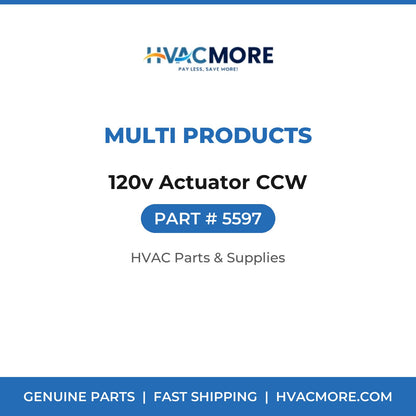 Multi Products 120v Actuator CCW 5597