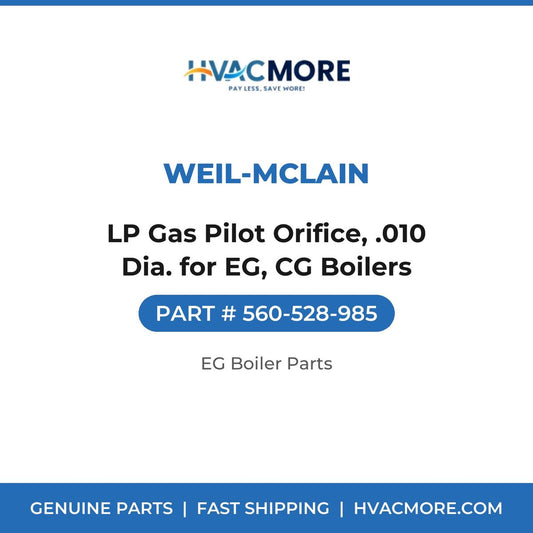 Weil-McLain LP Gas Pilot Orifice, .010 Dia. for EG, CG Boilers 560-528-985