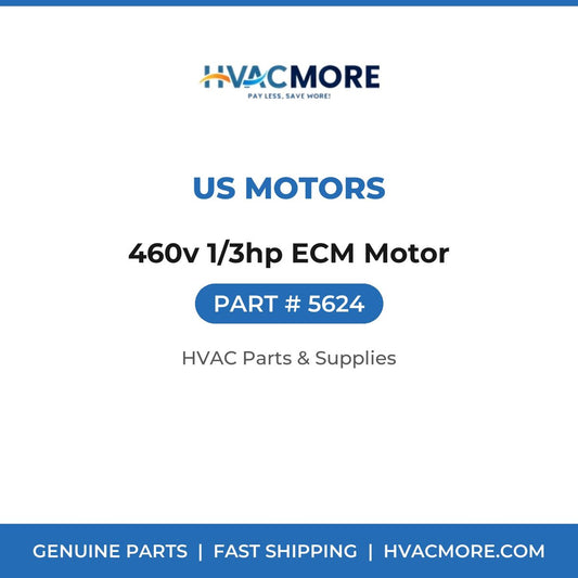 US Motors 460v 1/3hp ECM Motor 5624