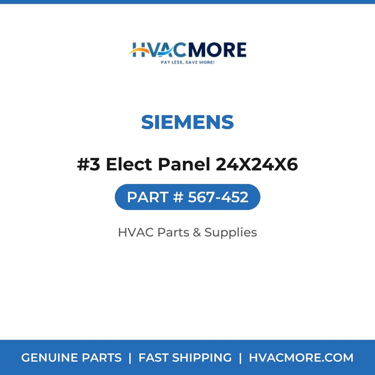 Siemens #3 Elect Panel 24X24X6 567-452