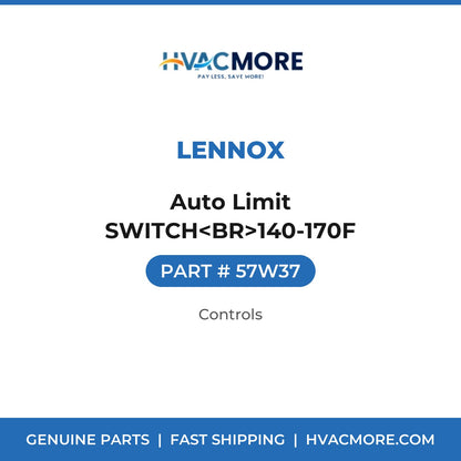 Lennox Auto Limit SWITCH<BR>140-170F 57W37