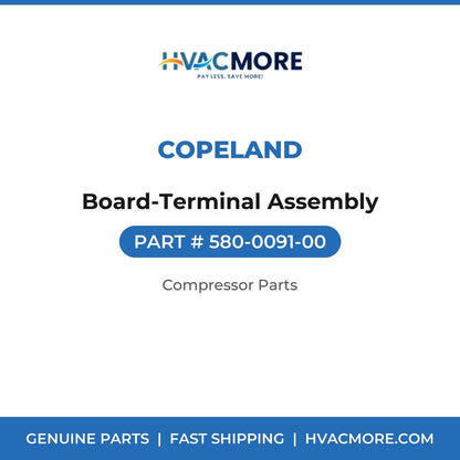 Copeland Board-Terminal Assembly 580-0091-00