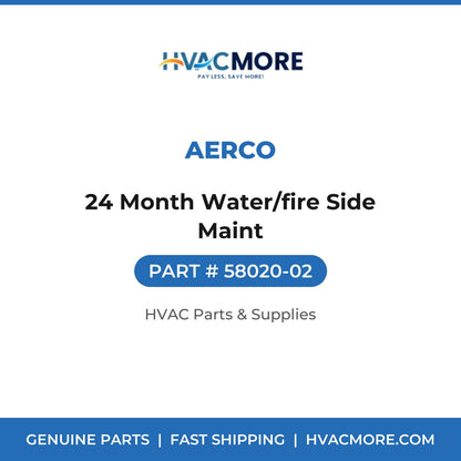AERCO 24 Month Water/fire Side Maint 58020-02