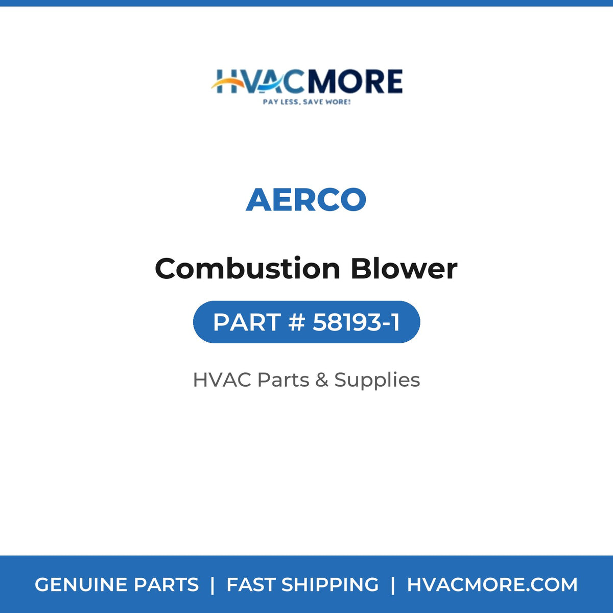 AERCO Combustion Blower 58193-1