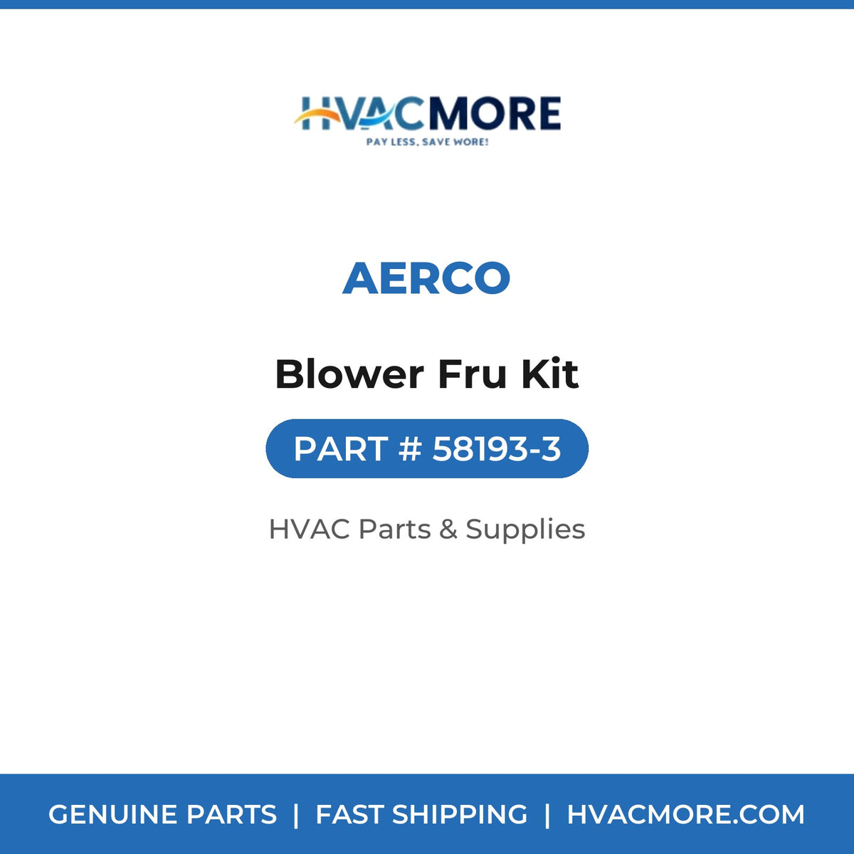 AERCO Blower Fru Kit 58193-3