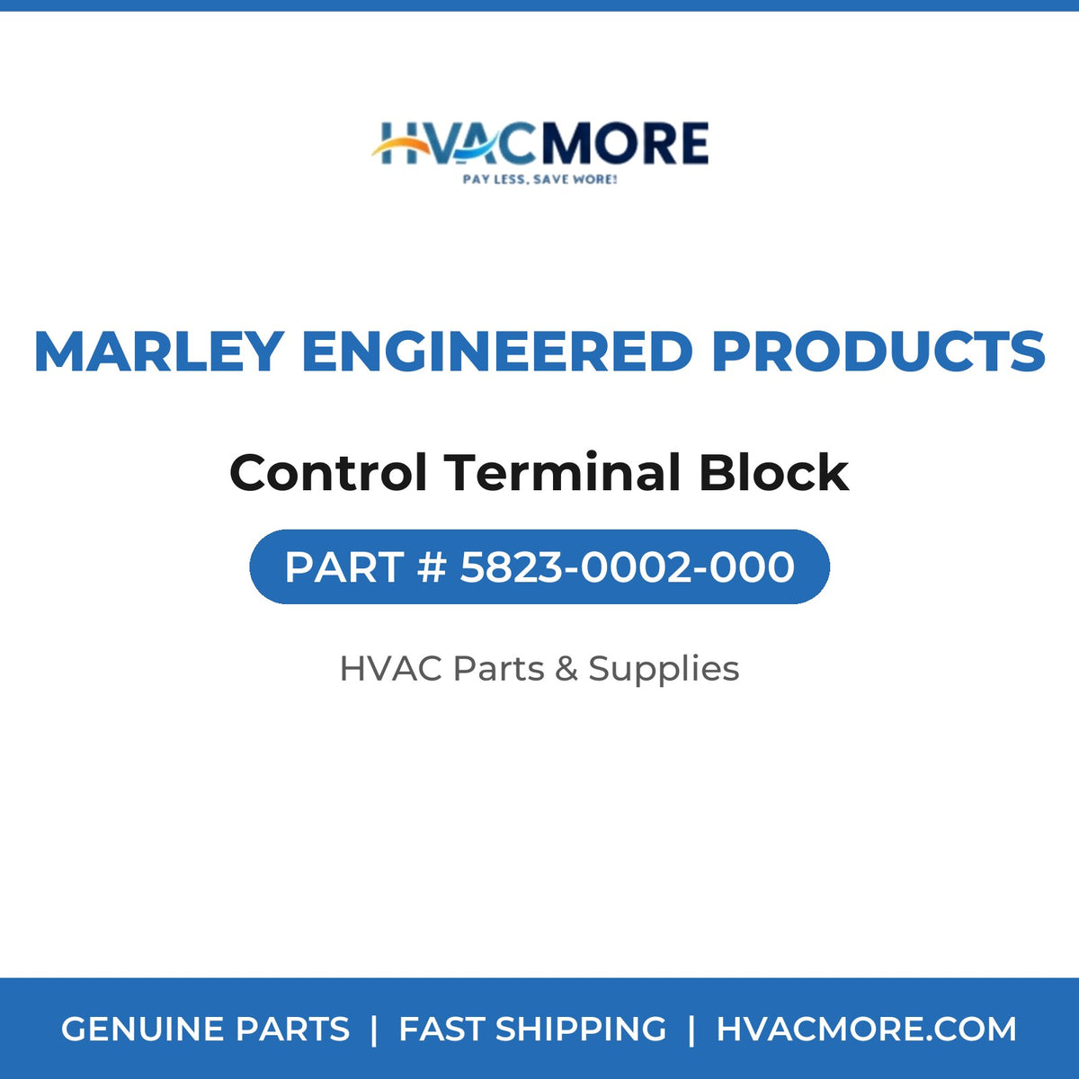 Marley Engineered Products Control Terminal Block 5823-0002-000