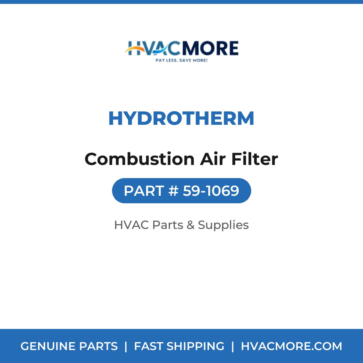 Hydrotherm Combustion Air Filter 59-1069
