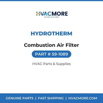 Hydrotherm Combustion Air Filter 59-1089