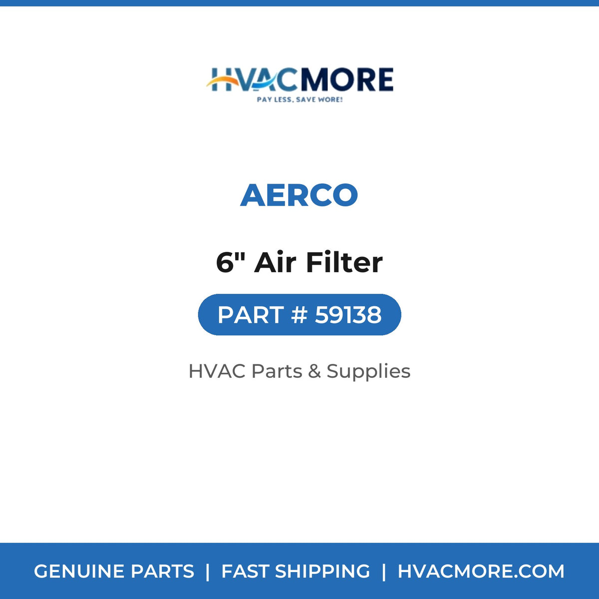 AERCO 6" Air Filter 59138