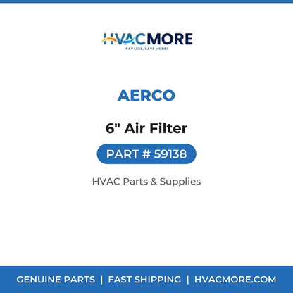 AERCO 6" Air Filter 59138