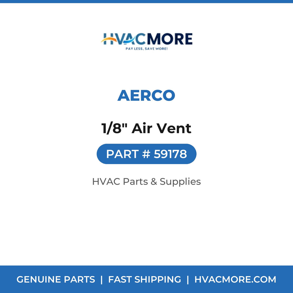 AERCO 1/8" Air Vent 59178