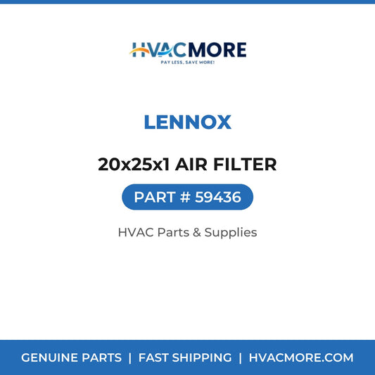 Lennox 20x25x1 AIR FILTER 59436