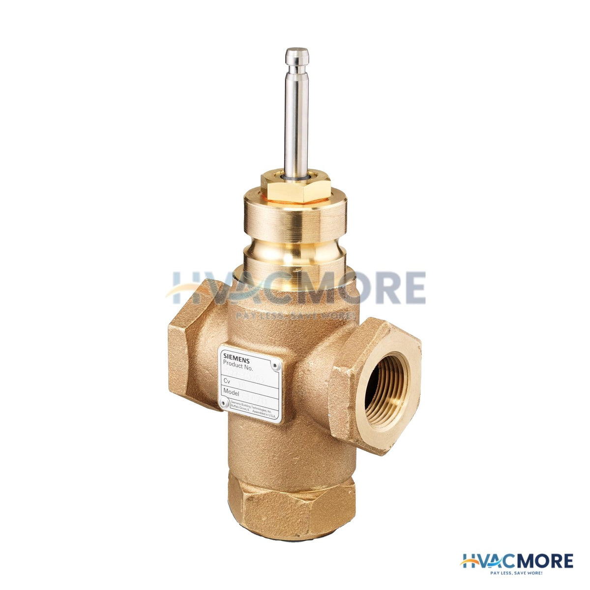 Siemens 1/2" 3-WAY Mixing Valve Body, Female x Female (4.0 Cv) 599-03201