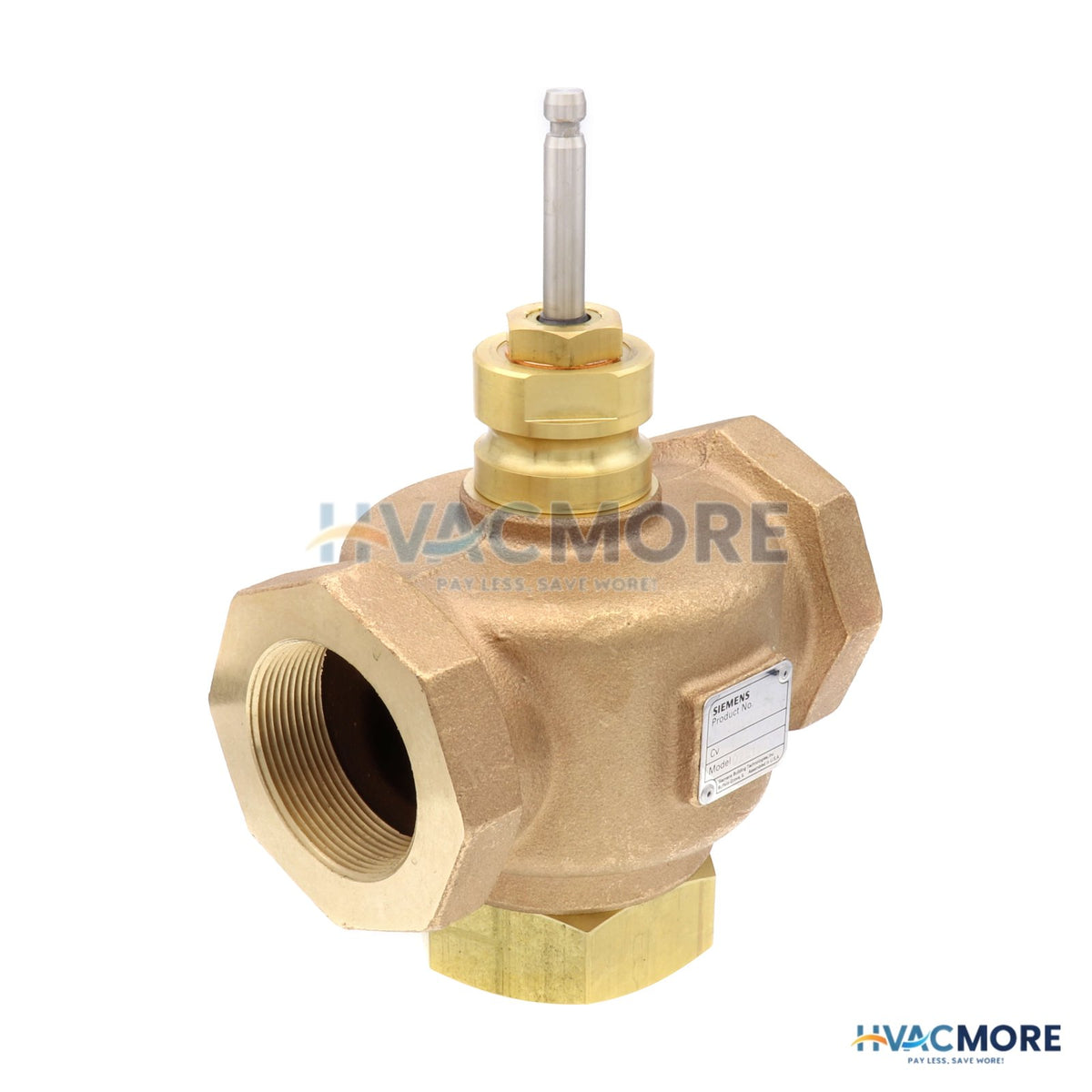 Siemens 2" 3-WAY Brass Mixing Valve Body, Female x Female (40 Cv) 599-03206