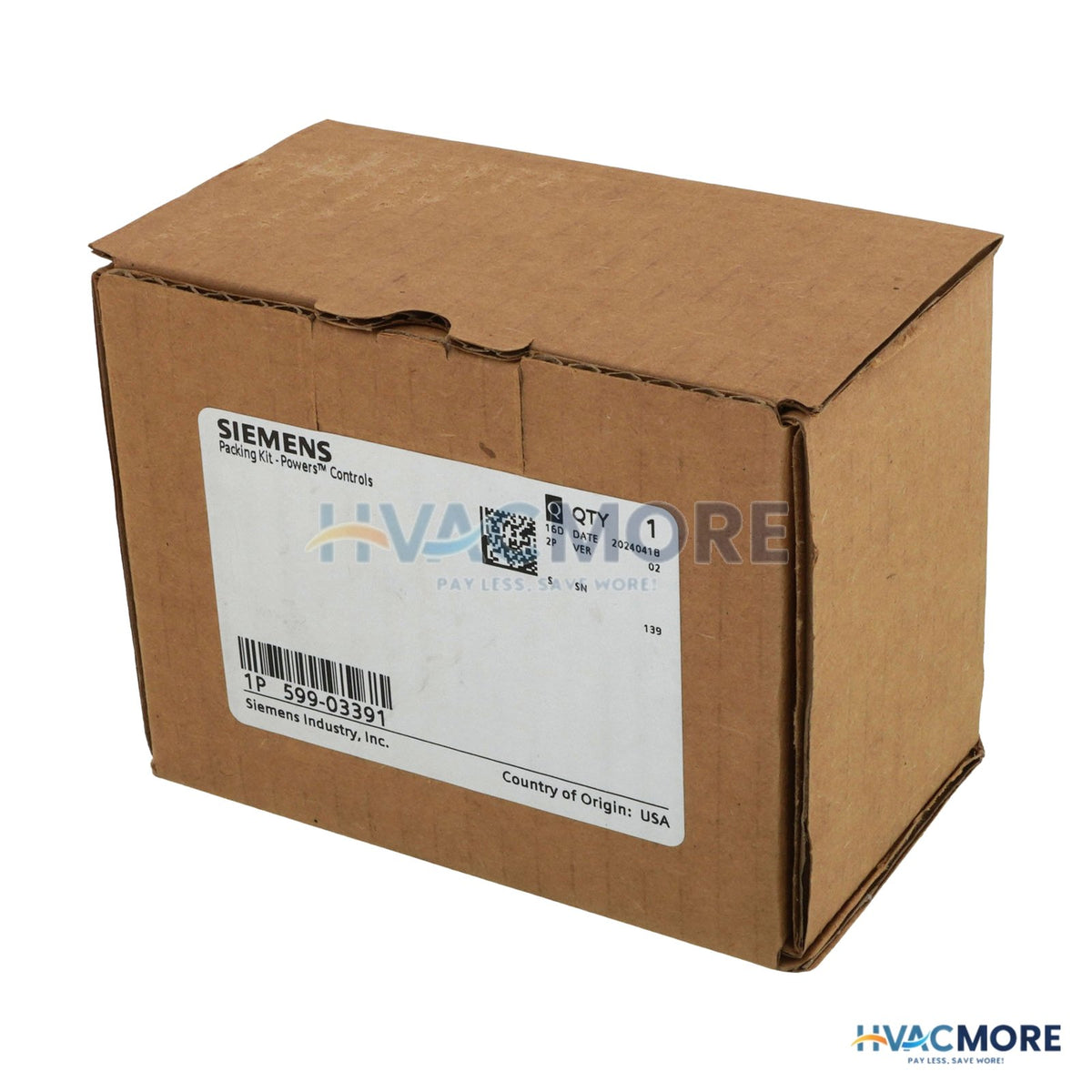Siemens Flowrite 1/2" to 2" Bronze High Temperature Packing Replacement Kit 599-03391