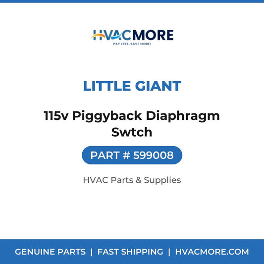 Little Giant 115v Piggyback Diaphragm Swtch 599008