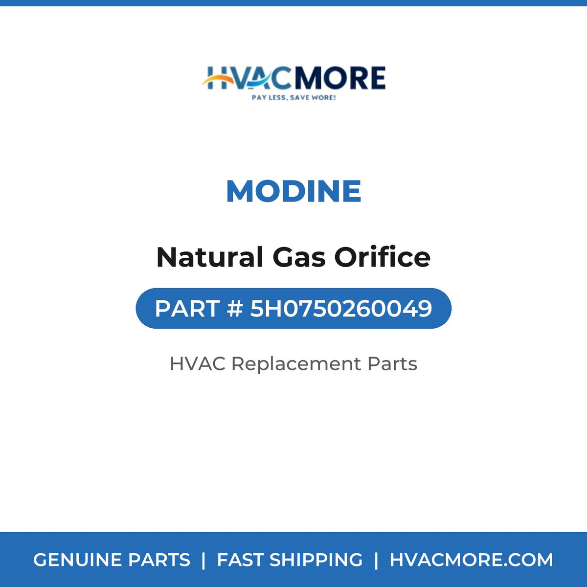 Modine Natural Gas Orifice 5H0750260049