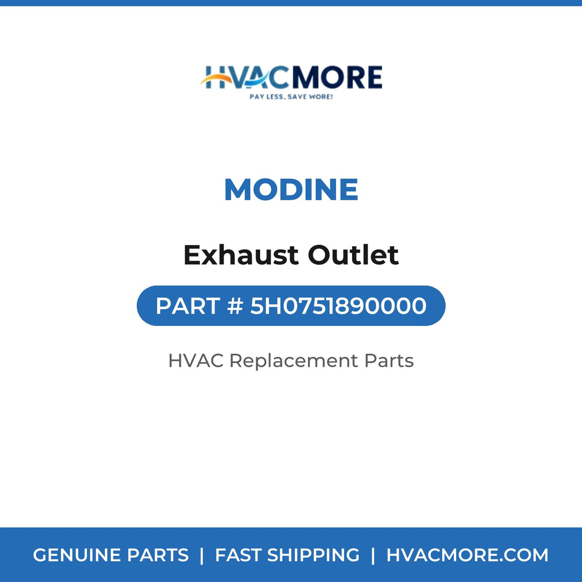 Modine Exhaust Outlet 5H0751890000