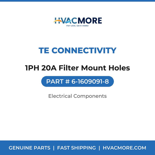 TE Connectivity 1PH 20A Filter Mount Holes 6-1609091-8