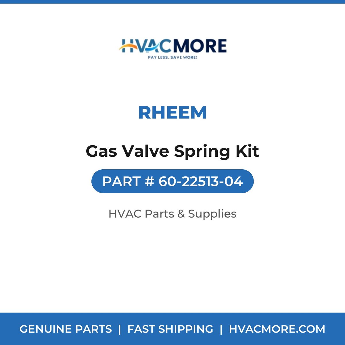 Rheem Gas Valve Spring Kit 60-22513-04