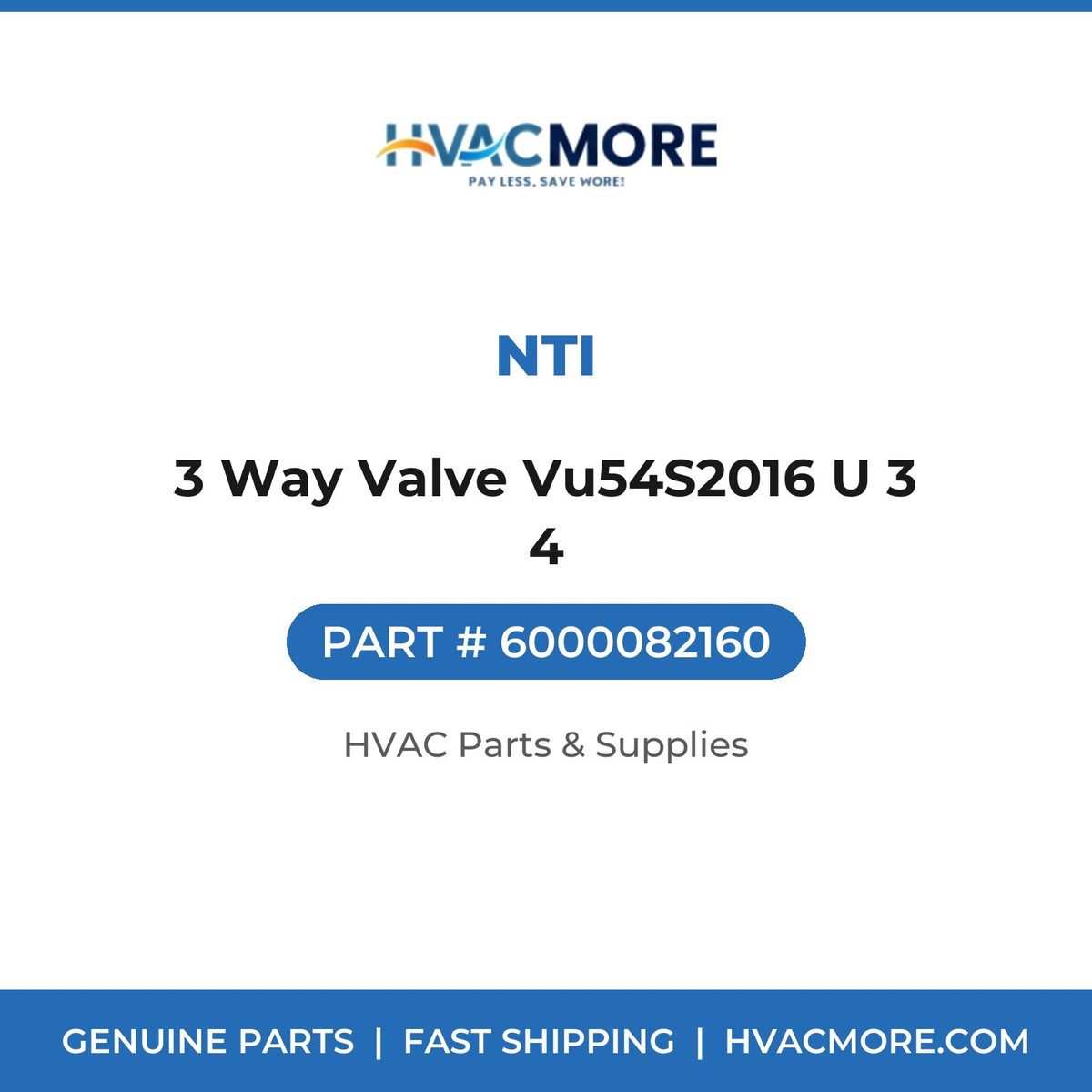 NTI 3 Way Valve Vu54S2016 U 3 4 6000082160