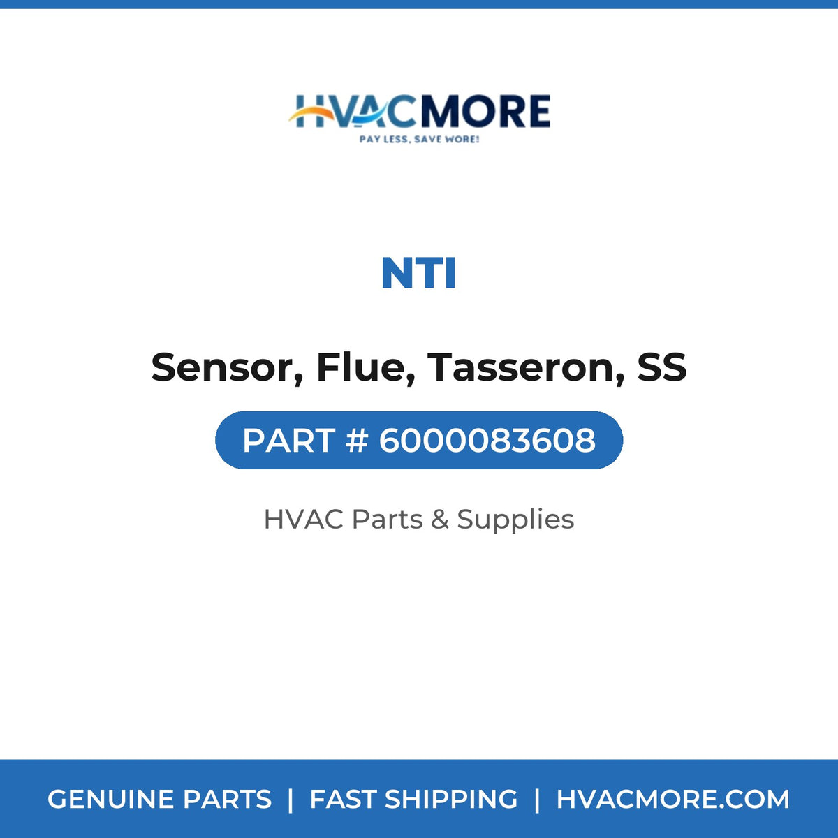 NTI Sensor, Flue, Tasseron, SS 6000083608