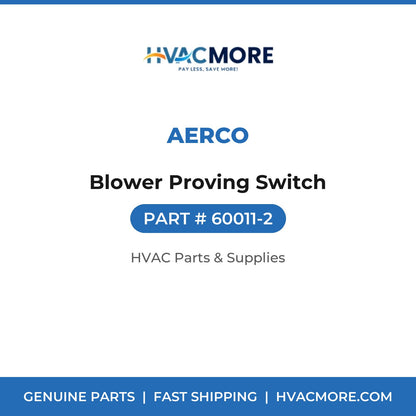 AERCO Blower Proving Switch 60011-2