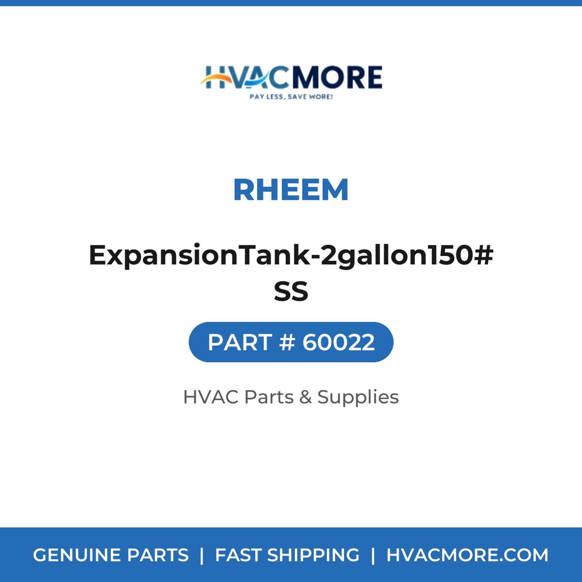 Rheem ExpansionTank-2gallon150# SS 60022