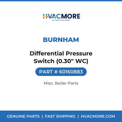 Burnham Differential Pressure Switch (0.30" WC) 60160883