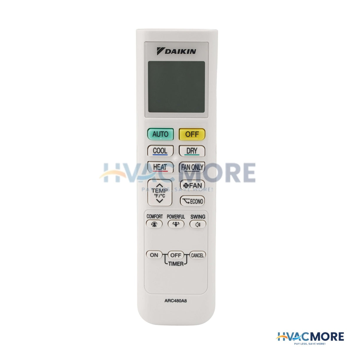 Daikin ARC480A8 Remote Control 6025006