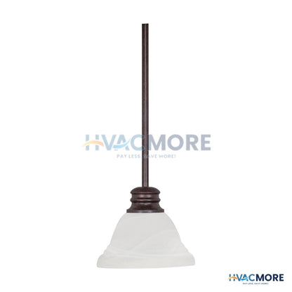 Nuvo Empire 1 Light 7" Mini Pendant W/ Hang Straight Canopy 60366
