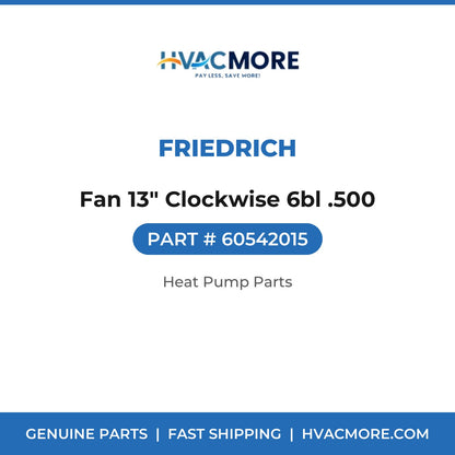 Friedrich Fan 13" Clockwise 6bl .500 60542015