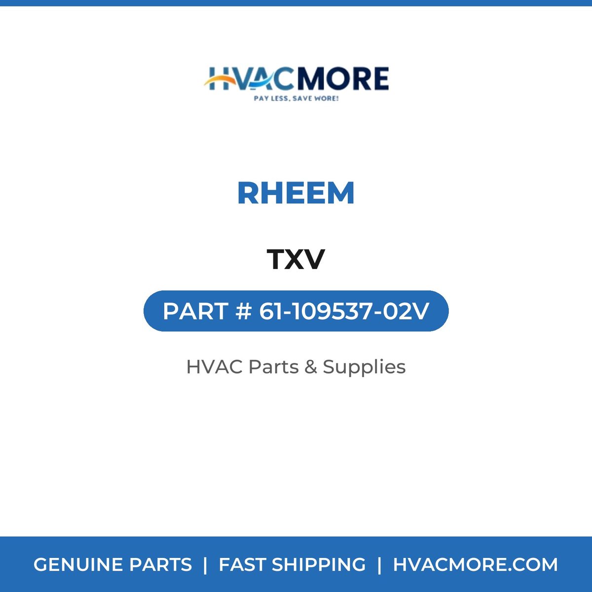 Rheem TXV 61-109537-02V