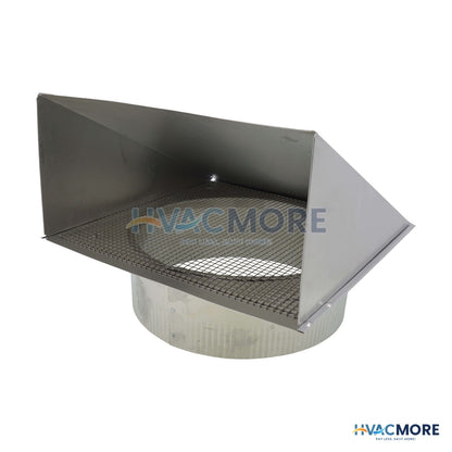Broan 10" Aluminum Fresh Air Inlet Wall Cap 610FA