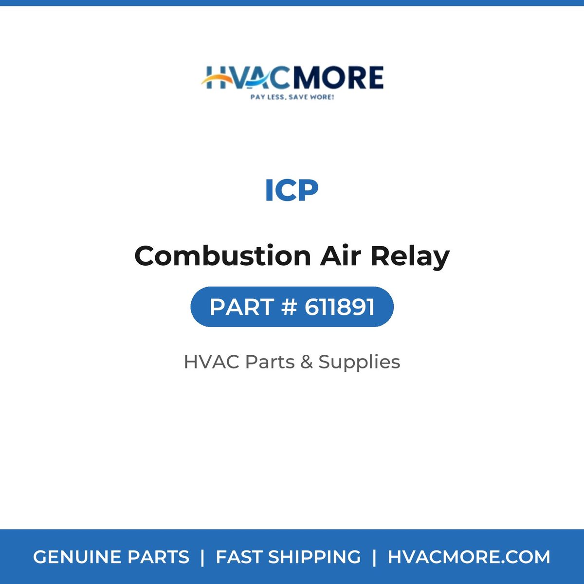 ICP Combustion Air Relay 611891