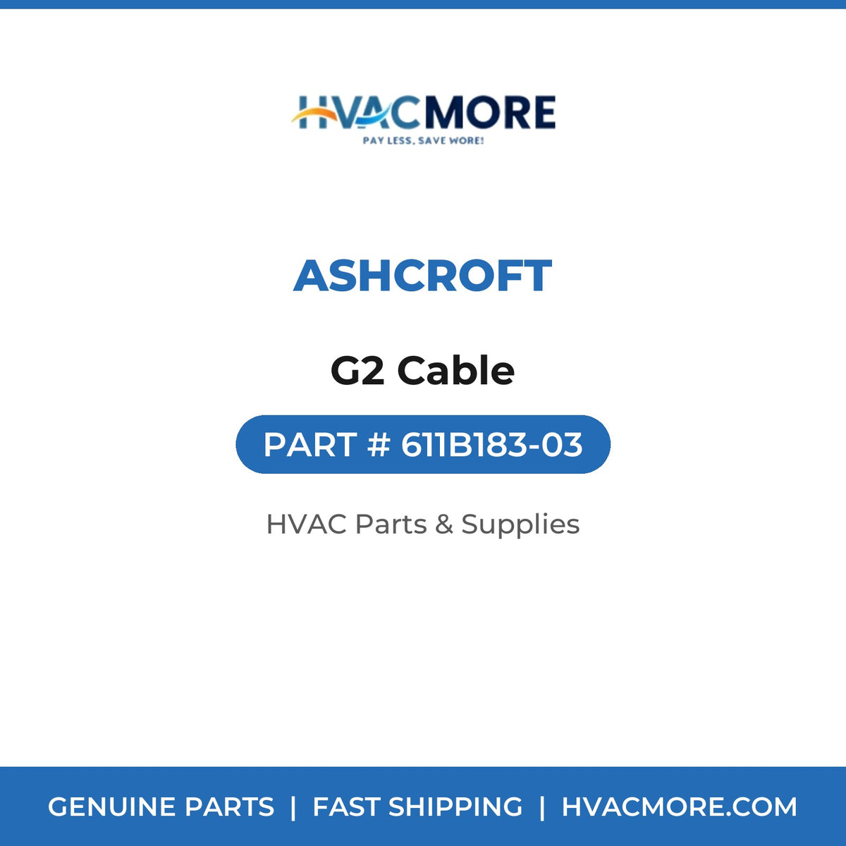 Ashcroft G2 Cable 611B183-03
