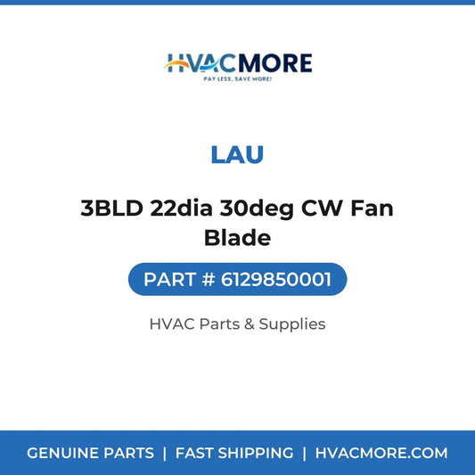 Lau 3BLD 22dia 30deg CW Fan Blade 6129850001
