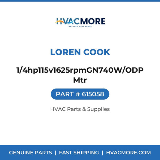Loren Cook 1/4hp115v1625rpmGN740W/ODP Mtr 615058