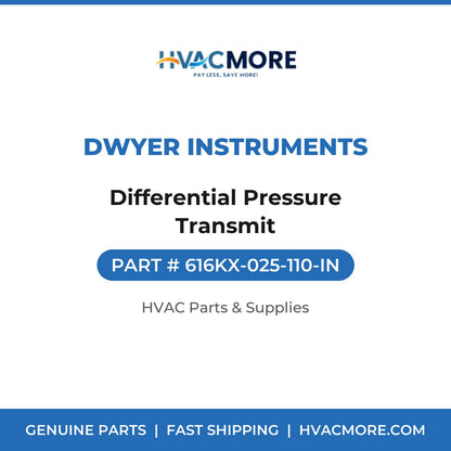 Dwyer Instruments Differential Pressure Transmit 616KX-025-110-IN
