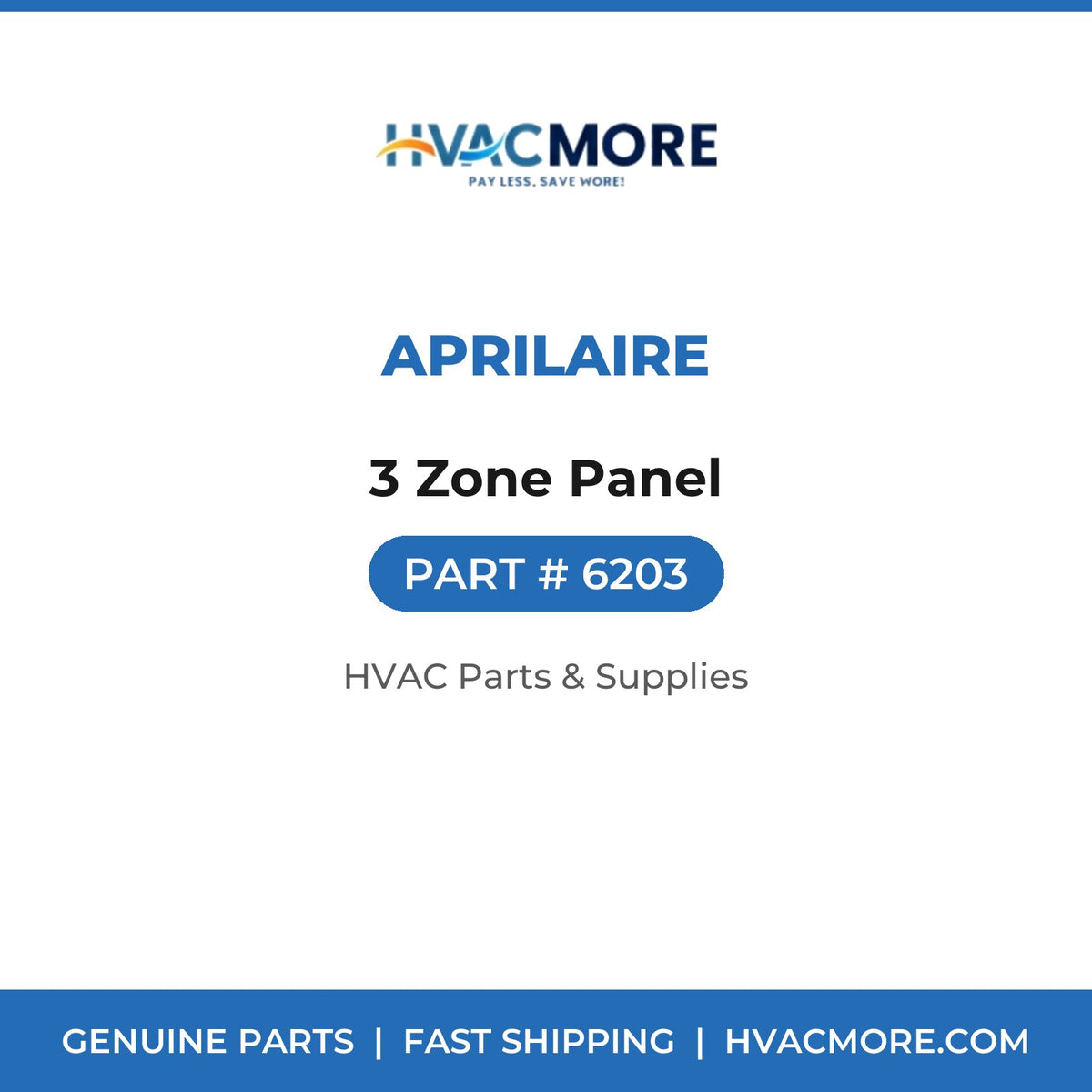 Aprilaire 3 Zone Panel 6203