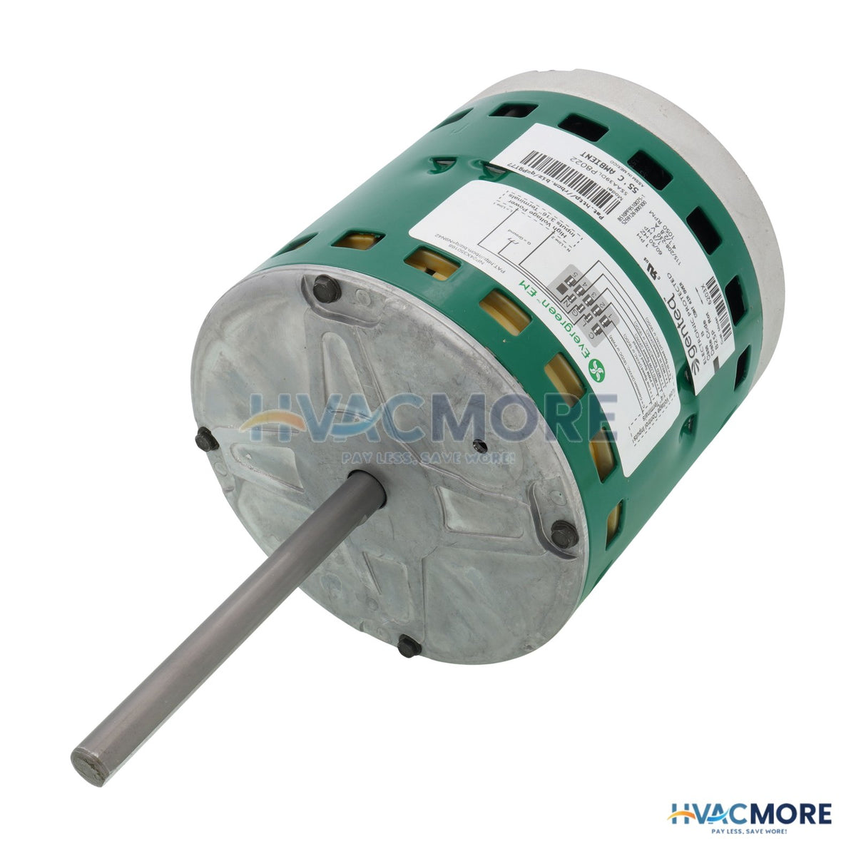Genteq Motors Evergreen EM Replacement Fan and Blower Motor, 1/3 HP (115/208-230V, 1050 RPM, CCW/CW) 6203X