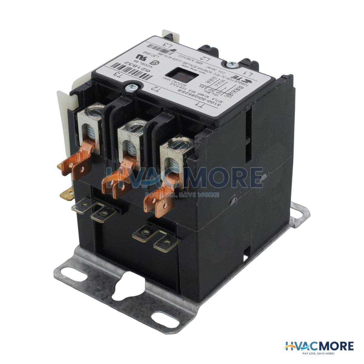 Nordyne 3 Pole Contactor W/ Auxiliary Switch, 30 Amp, 24V 621832R