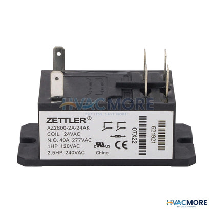 Nordyne 24V 30A DPST Electrical Heat Relay 621921R
