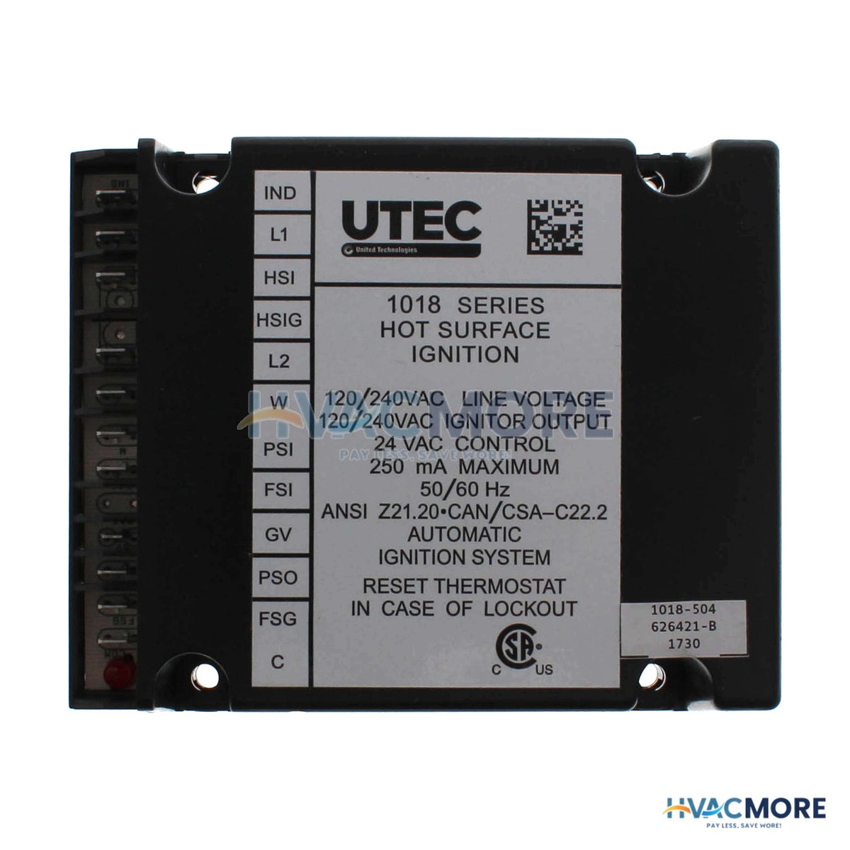 Nordyne Hot Surface Ignition Module 626421R